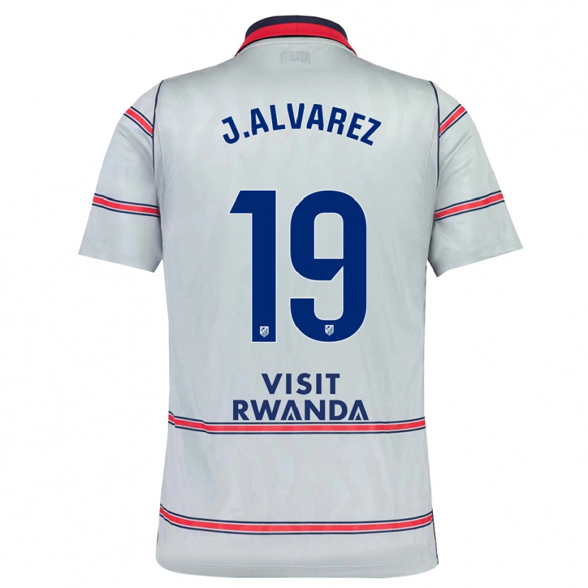 Danxen Niño Camiseta Julián Alvarez #19 Gris Rojo Azul Marino Equipación Tercera 2026/27 La Camisa México