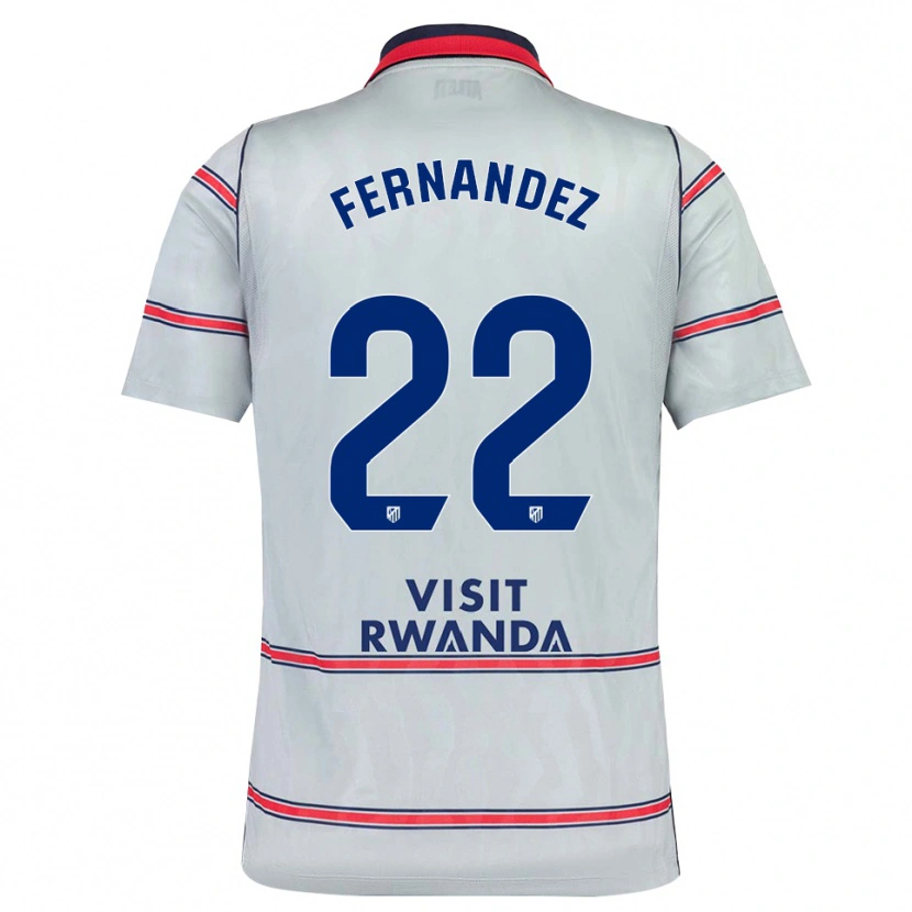 Danxen Niño Camiseta David Fernández #22 Gris Rojo Azul Marino Equipación Tercera 2026/27 La Camisa México