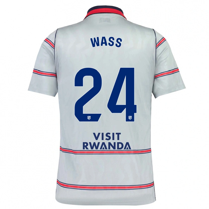 Danxen Niño Camiseta Daniel Wass #24 Gris Rojo Azul Marino Equipación Tercera 2026/27 La Camisa México
