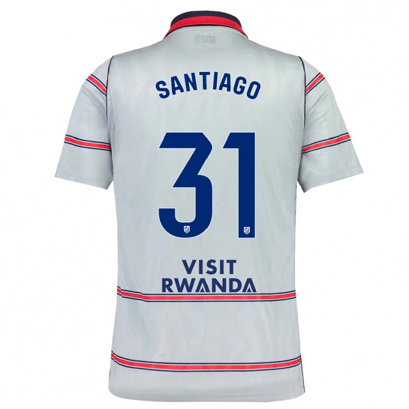 Danxen Niño Camiseta Abraham Santiago #31 Gris Rojo Azul Marino Equipación Tercera 2026/27 La Camisa México