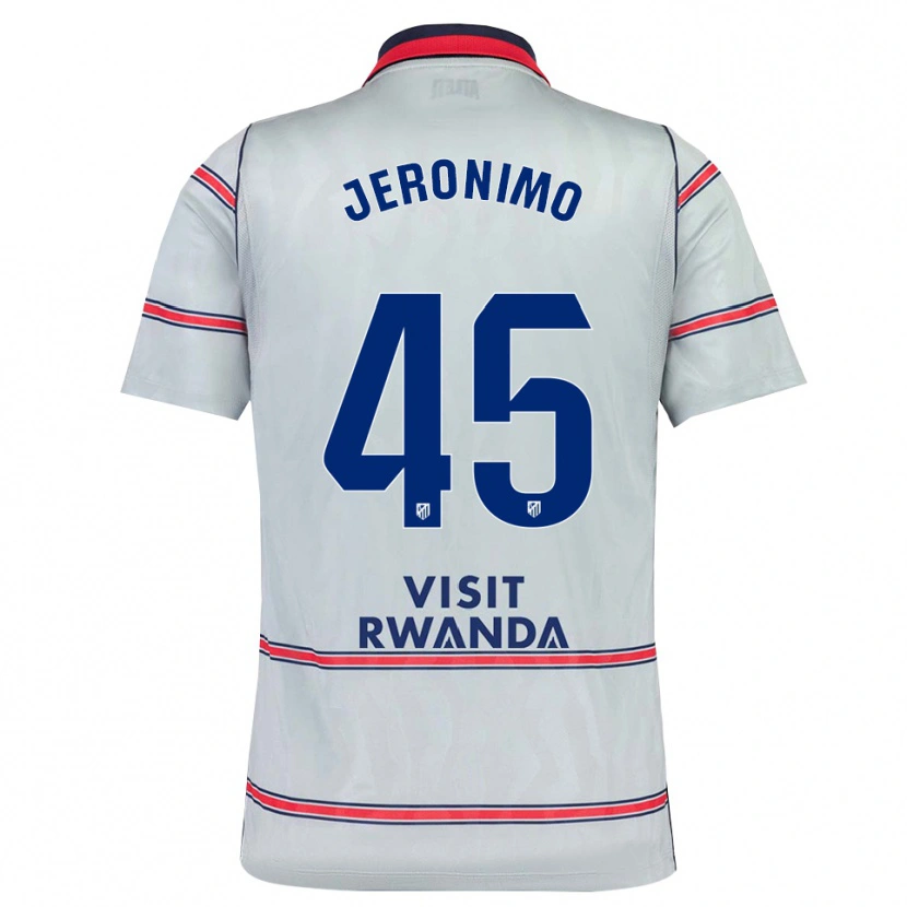 Danxen Niño Camiseta Isaiah Jeronimo #45 Gris Rojo Azul Marino Equipación Tercera 2026/27 La Camisa México