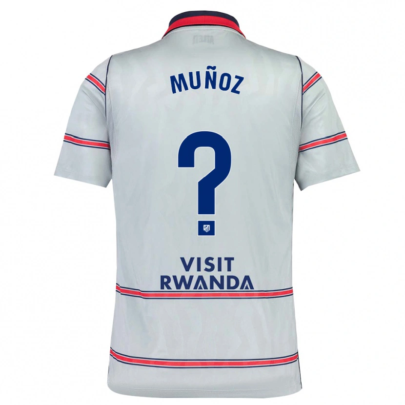Danxen Niño Camiseta Emiliano Muñoz #0 Gris Rojo Azul Marino Equipación Tercera 2026/27 La Camisa México