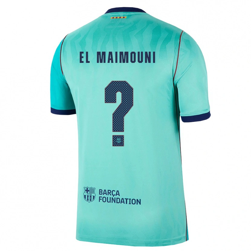 Danxen Niño Camiseta Mahdi El Maimouni #0 Aqua Turquesa Oscuro Azul Real Equipación Tercera 2026/27 La Camisa México