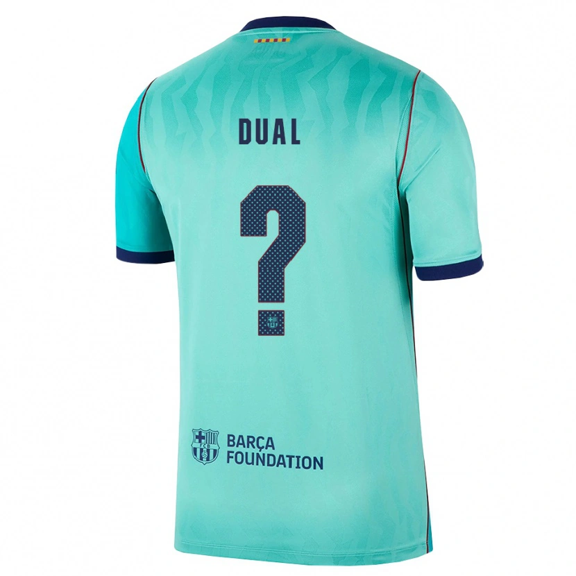 Danxen Niño Camiseta Wesley Dual #0 Aqua Turquesa Oscuro Azul Real Equipación Tercera 2026/27 La Camisa México