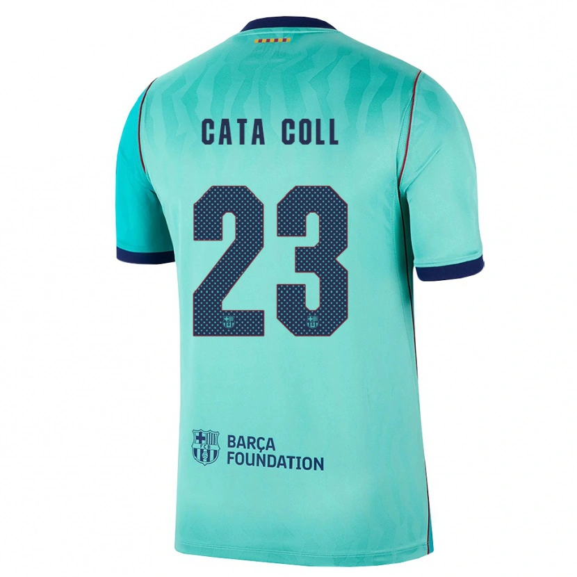 Danxen Niño Camiseta Cata Coll #23 Aqua Turquesa Oscuro Azul Real Equipación Tercera 2026/27 La Camisa México