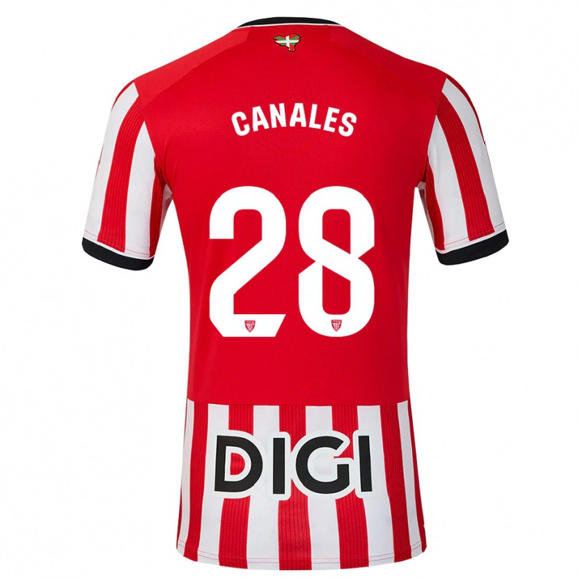 Danxen Hombre Camiseta Peio Canales #28 Rojo Negro Blanco 1ª Equipación 2026/27 La Camisa México