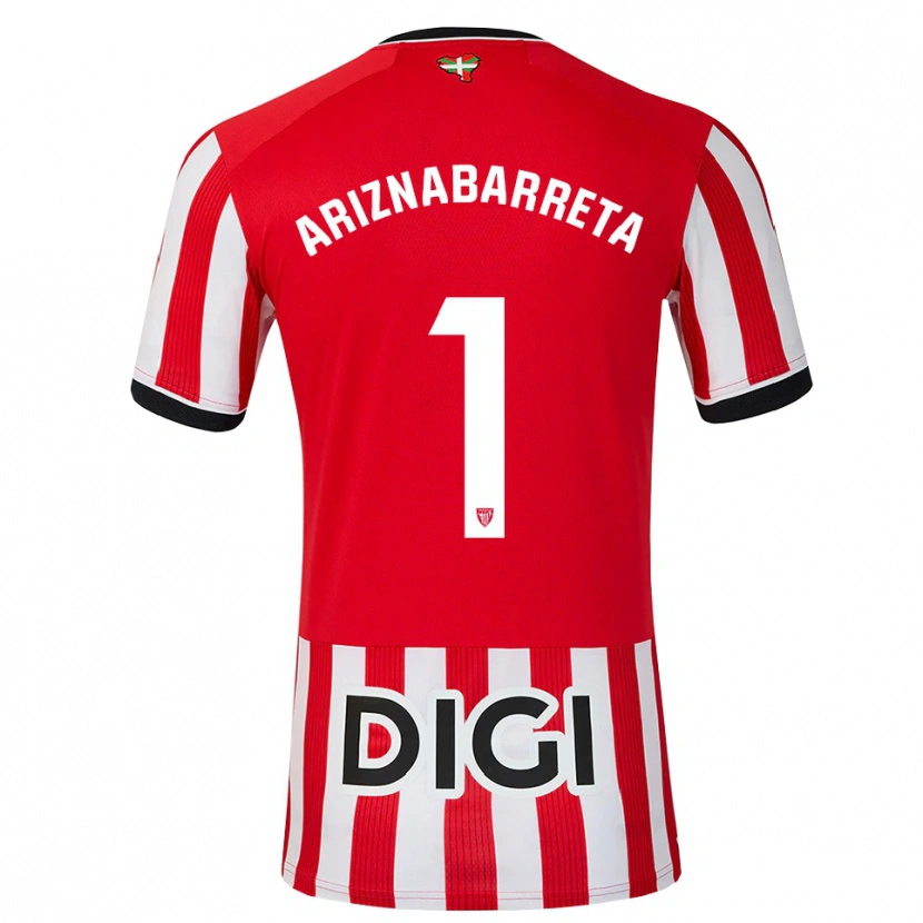 Danxen Hombre Camiseta Oier Ariznabarreta #1 Rojo Negro Blanco 1ª Equipación 2026/27 La Camisa México