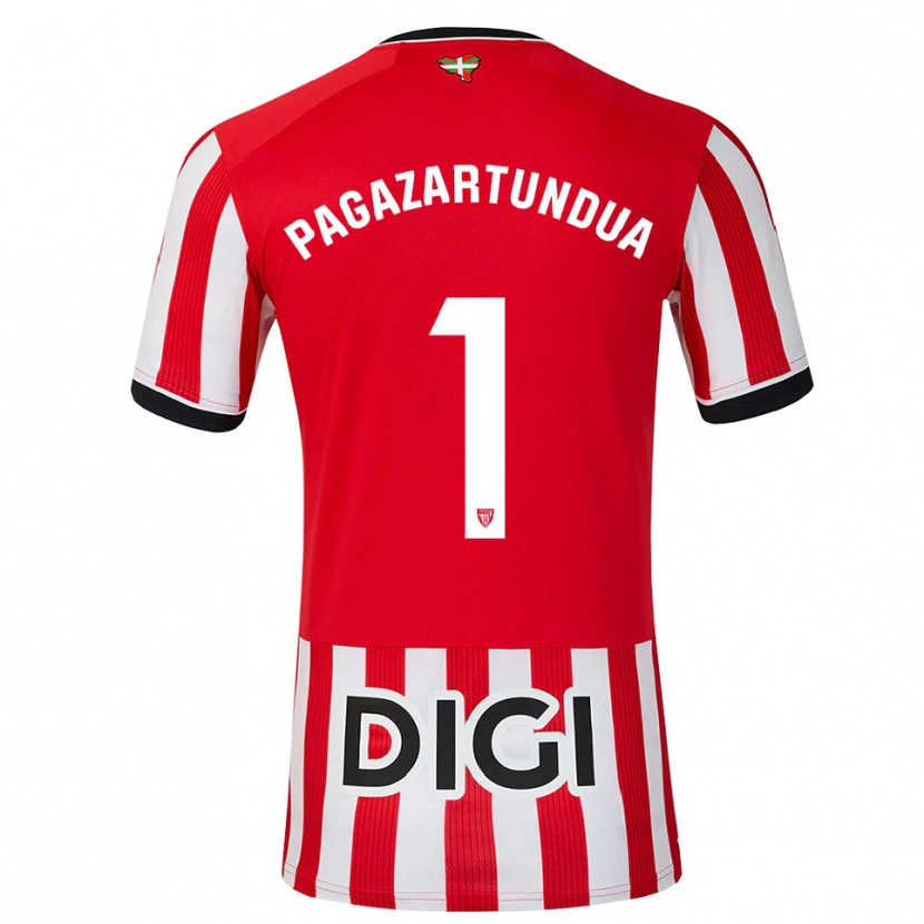 Danxen Hombre Camiseta Iker Pagazartundua #1 Rojo Negro Blanco 1ª Equipación 2026/27 La Camisa México