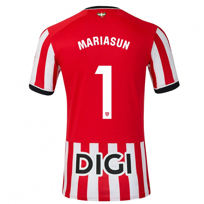 Danxen Hombre Camiseta María Asunción Quiñones Goikoetxea #1 Rojo Negro Blanco 1ª Equipación 2026/27 La Camisa México