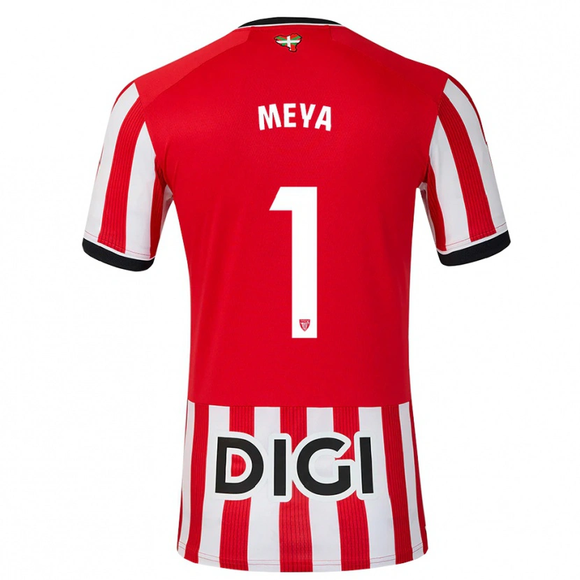 Danxen Hombre Camiseta Aina Meya Bellot #1 Rojo Negro Blanco 1ª Equipación 2026/27 La Camisa México