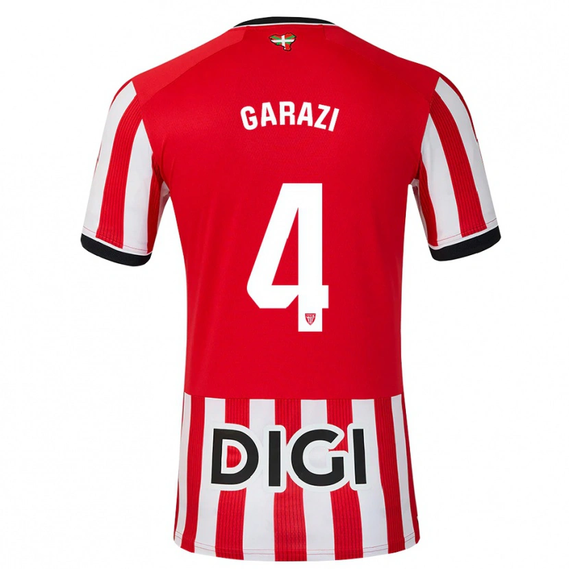 Danxen Hombre Camiseta Garazi #4 Rojo Negro Blanco 1ª Equipación 2026/27 La Camisa México