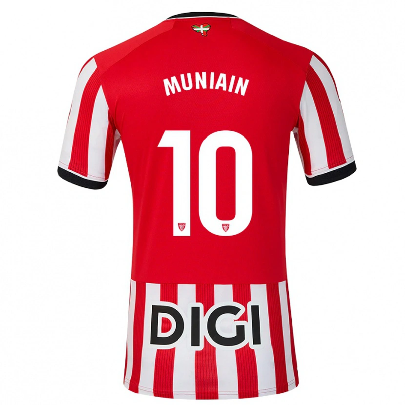 Danxen Hombre Camiseta Iker Muniain #10 Rojo Negro Blanco 1ª Equipación 2026/27 La Camisa México