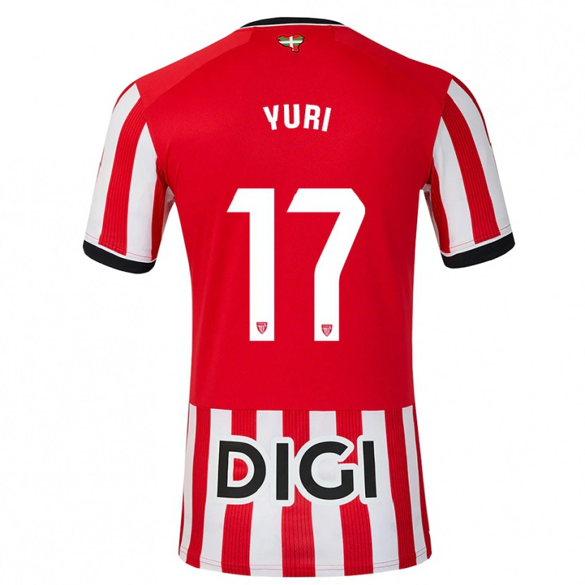 Danxen Hombre Camiseta Yuri Berchiche #17 Rojo Negro Blanco 1ª Equipación 2026/27 La Camisa México