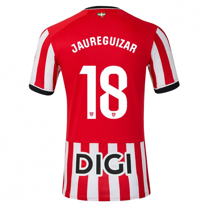 Danxen Hombre Camiseta Mikel Jauregizar #18 Rojo Negro Blanco 1ª Equipación 2026/27 La Camisa México