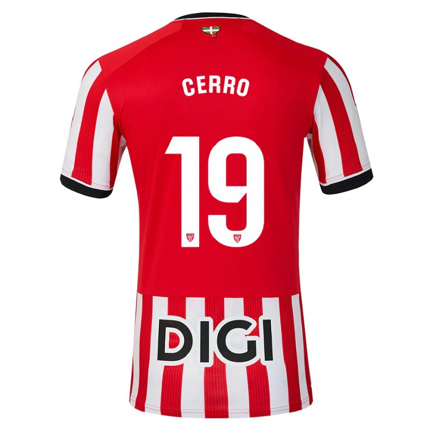 Danxen Hombre Camiseta Mariana Cerro Galán #19 Rojo Negro Blanco 1ª Equipación 2026/27 La Camisa México