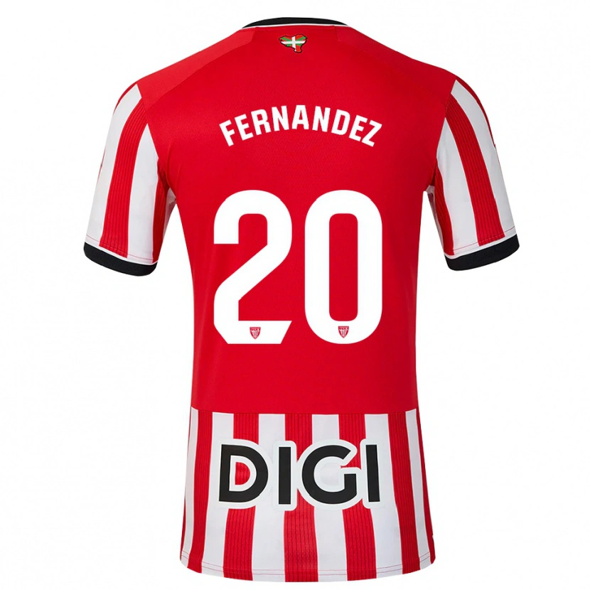 Danxen Hombre Camiseta Hugo Fernández #20 Rojo Negro Blanco 1ª Equipación 2026/27 La Camisa México