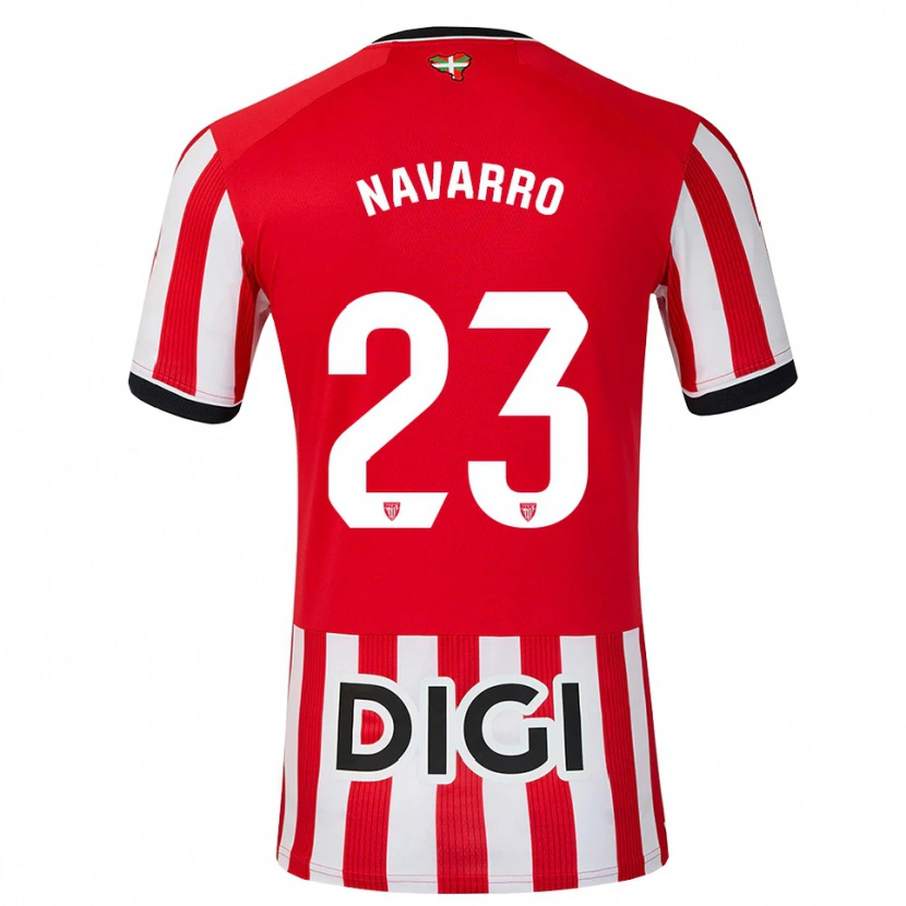 Danxen Hombre Camiseta Robert Navarro #23 Rojo Negro Blanco 1ª Equipación 2026/27 La Camisa México