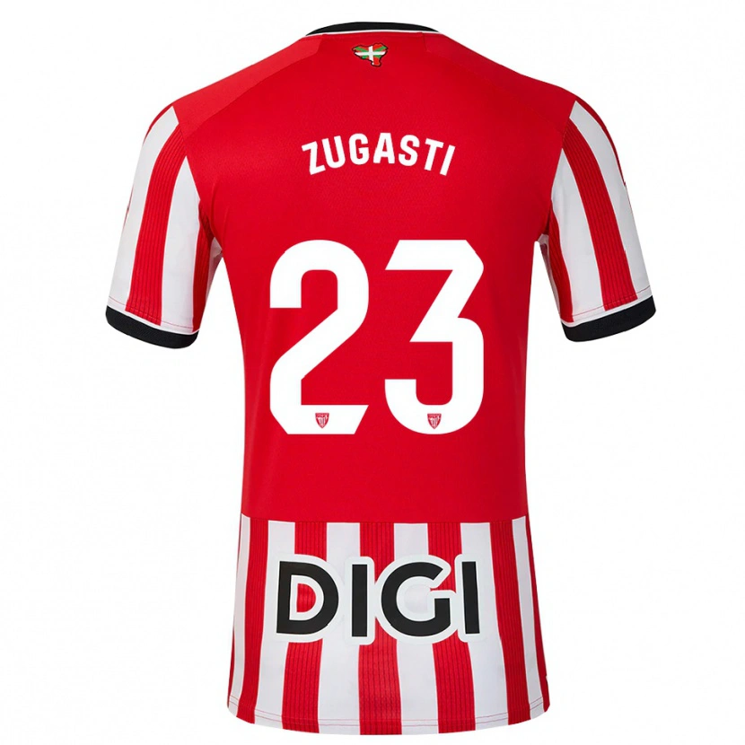 Danxen Hombre Camiseta Patricia Zugasti Oses #23 Rojo Negro Blanco 1ª Equipación 2026/27 La Camisa México
