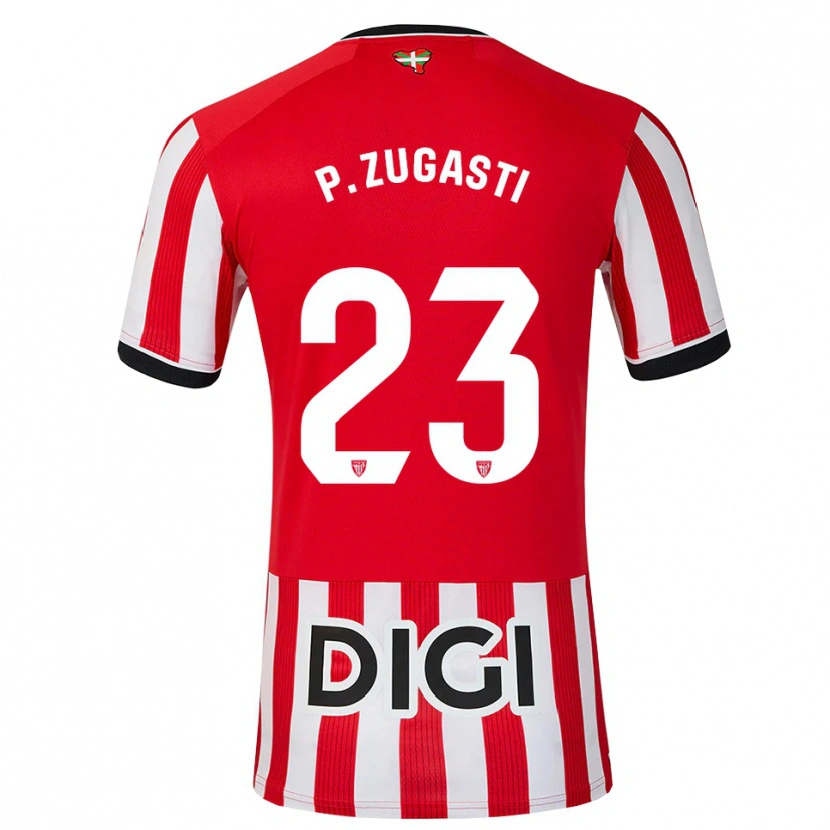 Danxen Hombre Camiseta Patricia Zugasti Osés #23 Rojo Negro Blanco 1ª Equipación 2026/27 La Camisa México