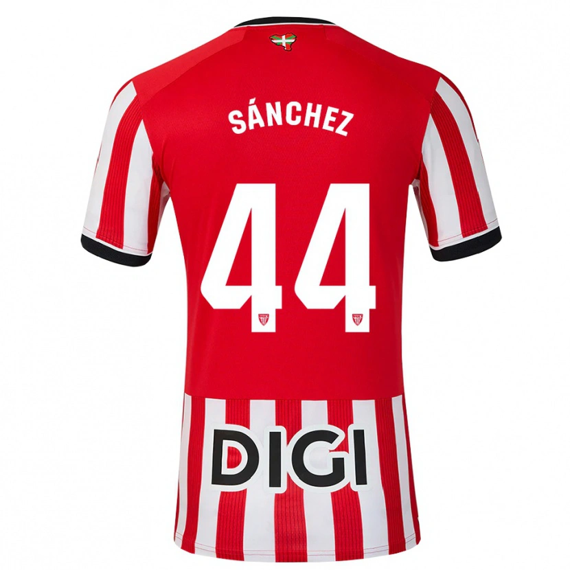 Danxen Hombre Camiseta Selton Sánchez #44 Rojo Negro Blanco 1ª Equipación 2026/27 La Camisa México