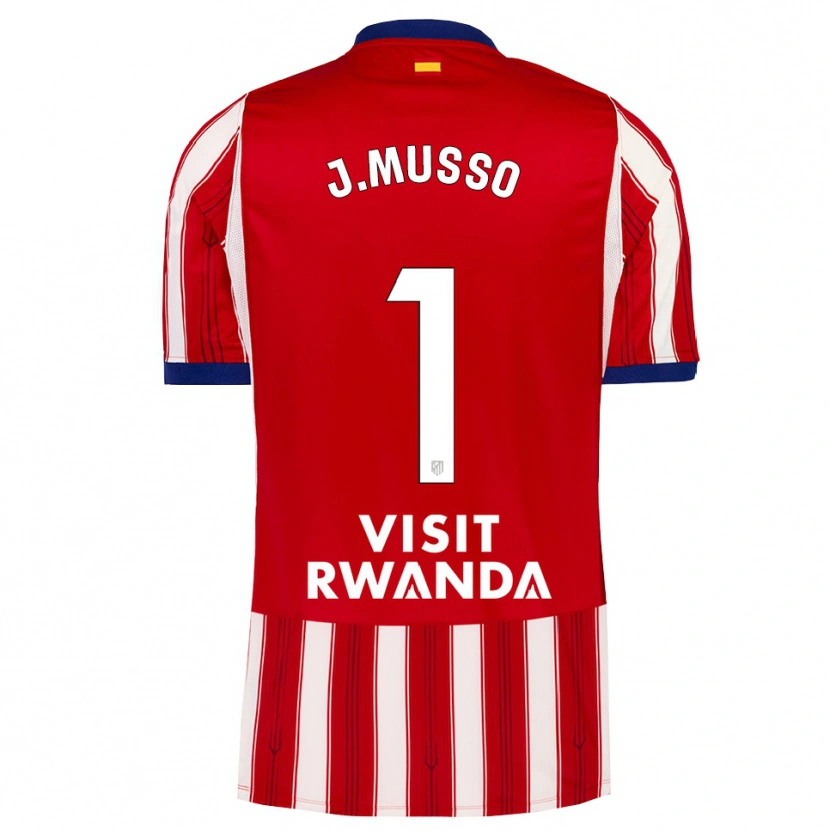Danxen Hombre Camiseta Juan Musso #1 Azul Real Rojo Blanco 1ª Equipación 2026/27 La Camisa México