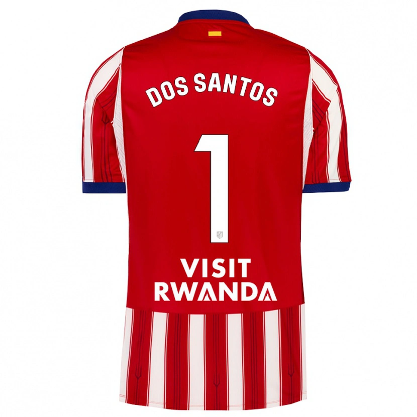Danxen Hombre Camiseta Alex Dos Santos #1 Azul Real Rojo Blanco 1ª Equipación 2026/27 La Camisa México