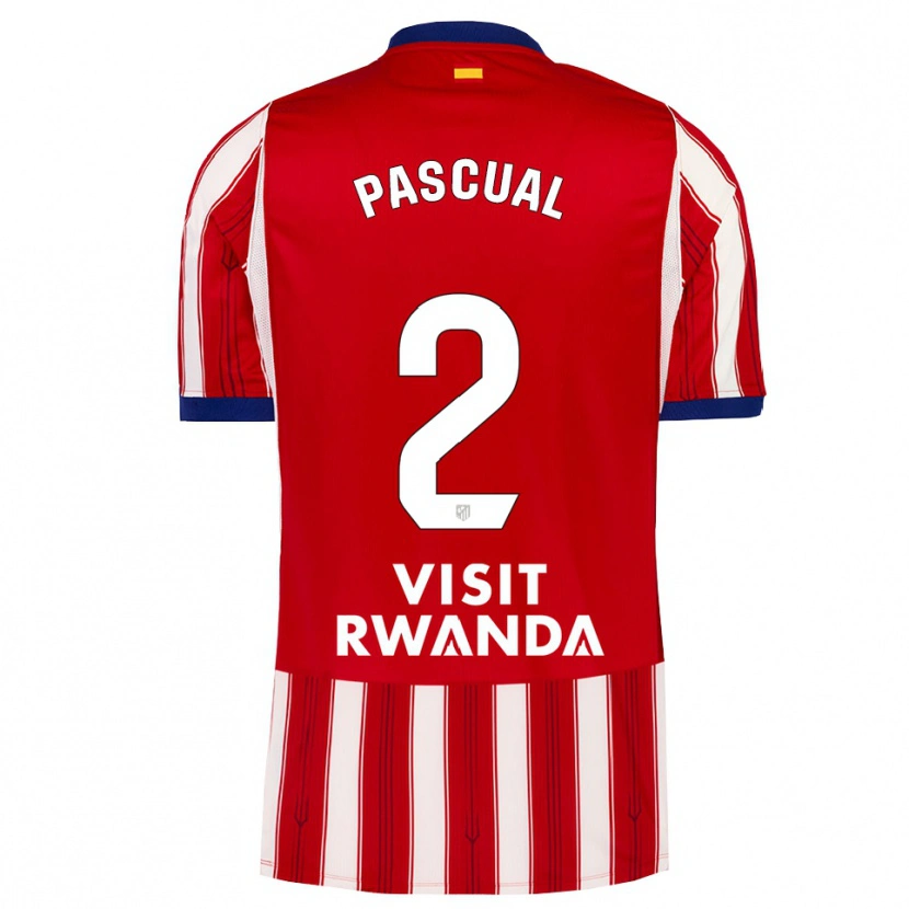 Danxen Hombre Camiseta Martin Pascual #2 Azul Real Rojo Blanco 1ª Equipación 2026/27 La Camisa México