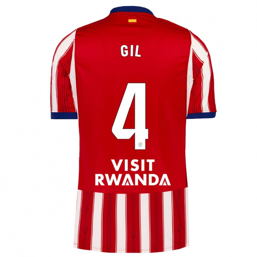 Danxen Hombre Camiseta Miguel Gil #4 Azul Real Rojo Blanco 1ª Equipación 2026/27 La Camisa México