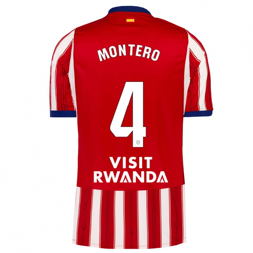 Danxen Hombre Camiseta Francisco Montero #4 Azul Real Rojo Blanco 1ª Equipación 2026/27 La Camisa México