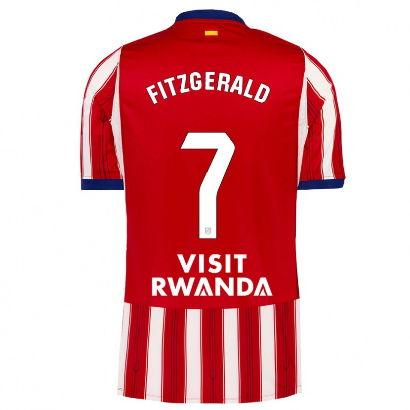Danxen Hombre Camiseta Daniel Fitzgerald #7 Azul Real Rojo Blanco 1ª Equipación 2026/27 La Camisa México