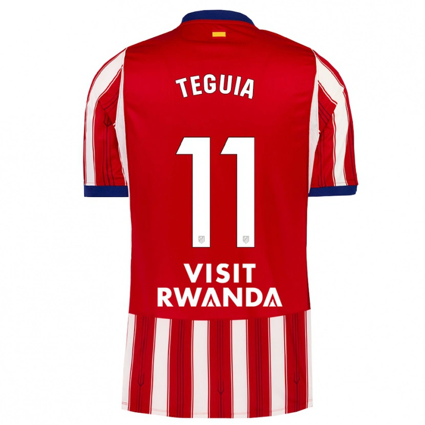 Danxen Hombre Camiseta Cedric Teguia #11 Azul Real Rojo Blanco 1ª Equipación 2026/27 La Camisa México