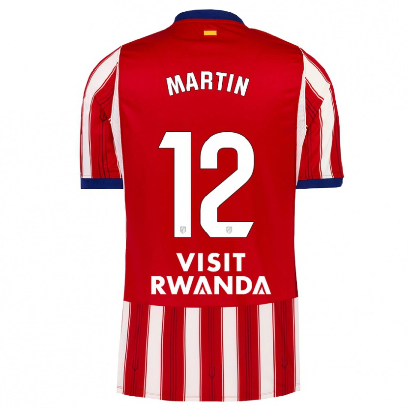 Danxen Hombre Camiseta Carlos Martín #12 Azul Real Rojo Blanco 1ª Equipación 2026/27 La Camisa México