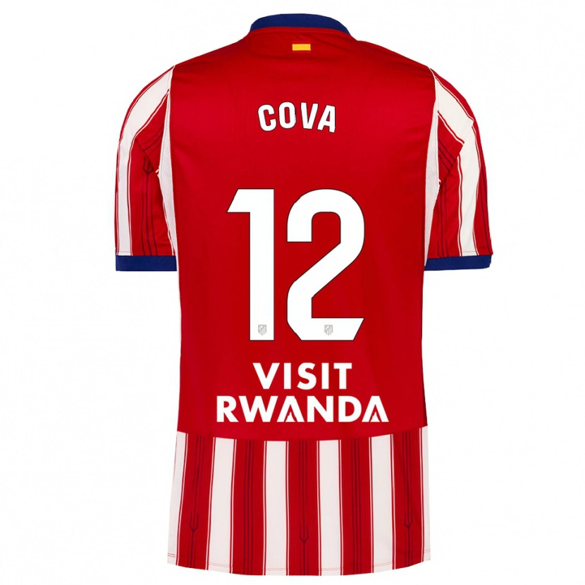 Danxen Hombre Camiseta Adrian Cova #12 Azul Real Rojo Blanco 1ª Equipación 2026/27 La Camisa México