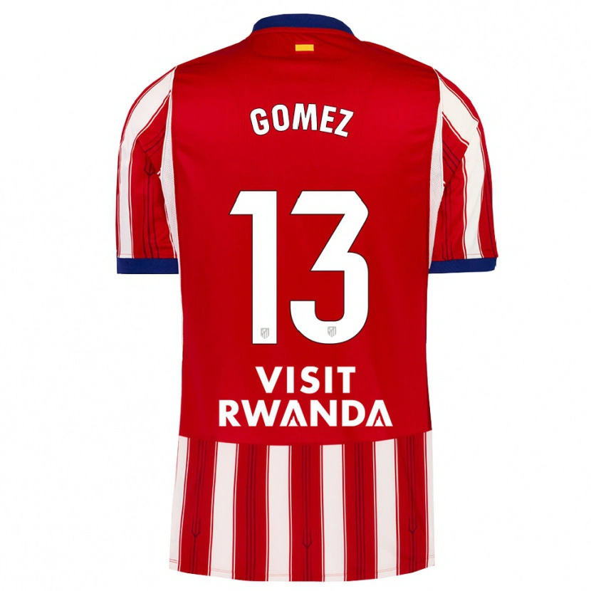 Danxen Hombre Camiseta Christian Gomez #13 Azul Real Rojo Blanco 1ª Equipación 2026/27 La Camisa México