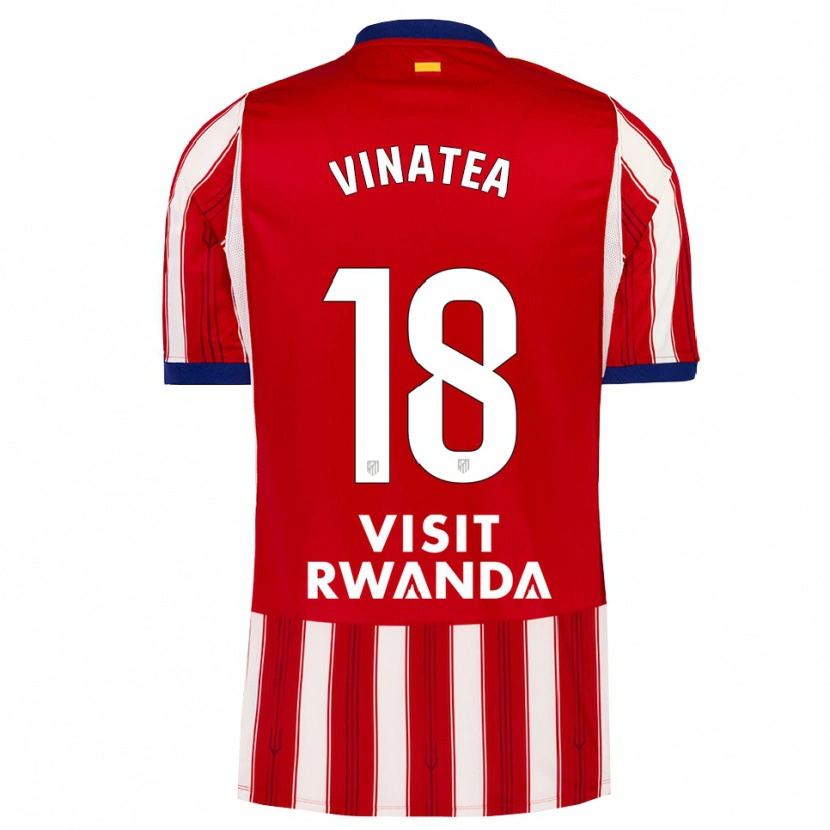 Danxen Hombre Camiseta Sergio Vinatea #18 Azul Real Rojo Blanco 1ª Equipación 2026/27 La Camisa México
