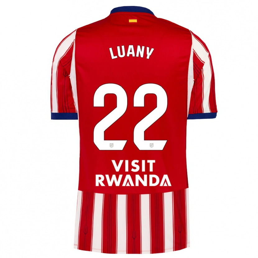 Danxen Hombre Camiseta Luany Vitória Da Silva Rosa #22 Azul Real Rojo Blanco 1ª Equipación 2026/27 La Camisa México