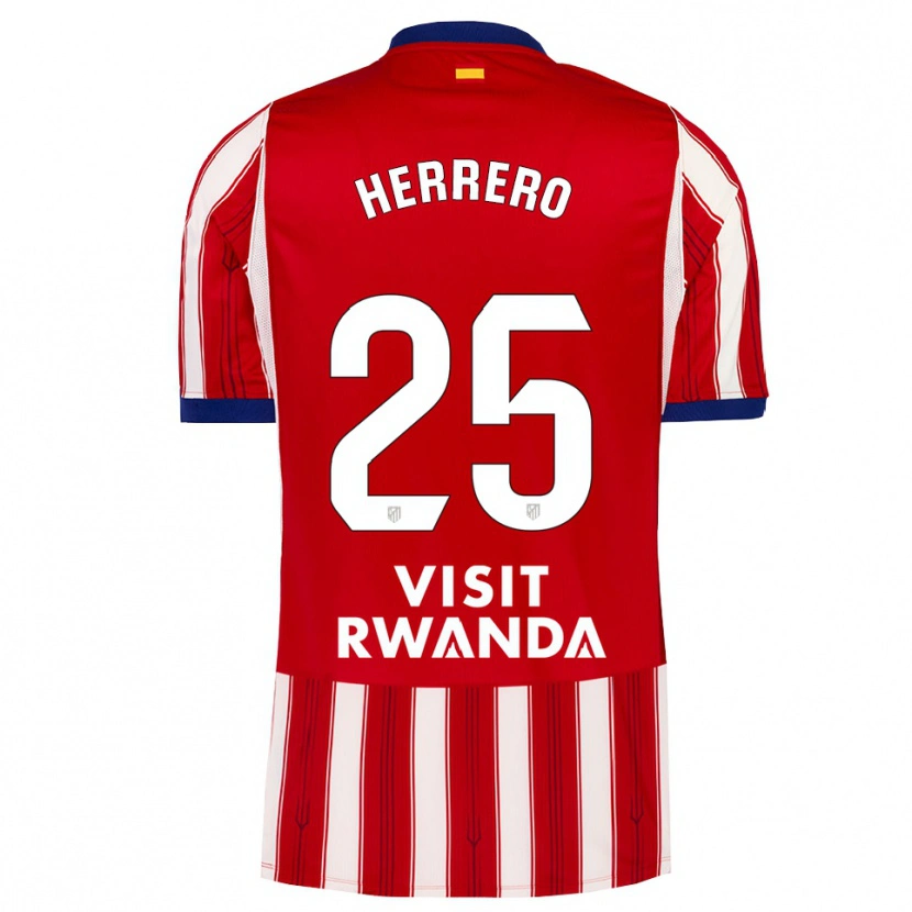 Danxen Hombre Camiseta Alex Herrero #25 Azul Real Rojo Blanco 1ª Equipación 2026/27 La Camisa México