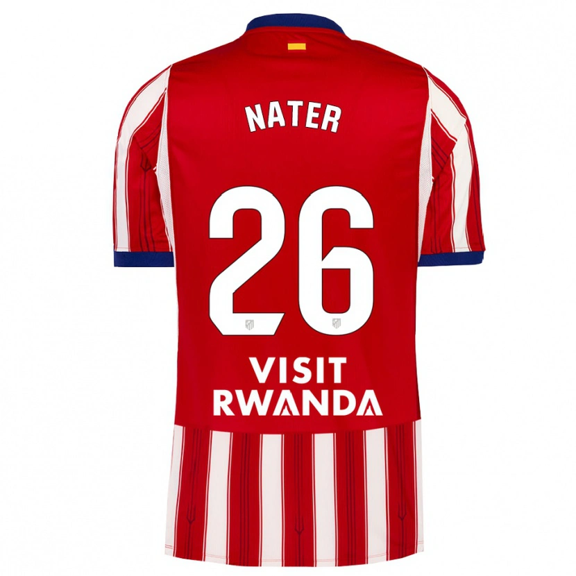 Danxen Hombre Camiseta Silvano Nater #26 Azul Real Rojo Blanco 1ª Equipación 2026/27 La Camisa México