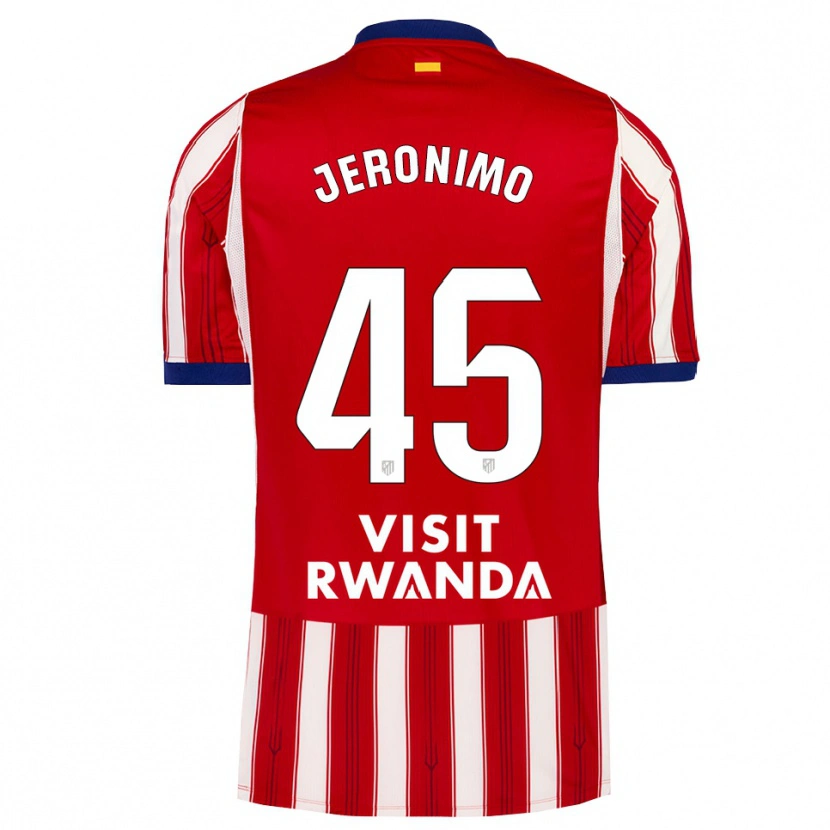Danxen Hombre Camiseta Isaiah Jeronimo #45 Azul Real Rojo Blanco 1ª Equipación 2026/27 La Camisa México