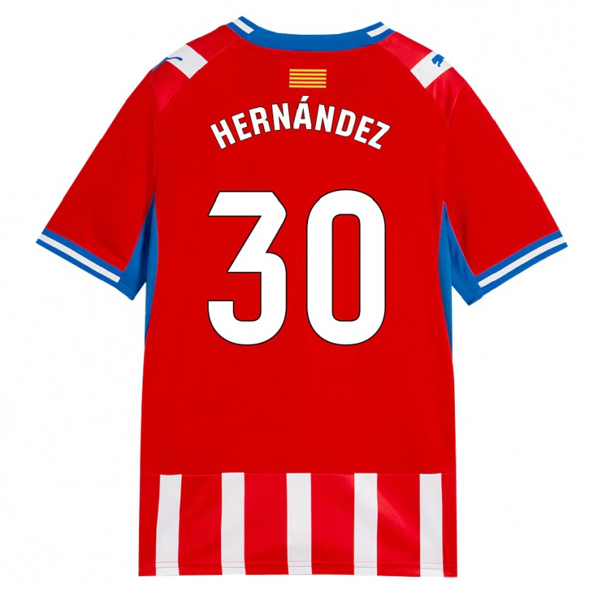 Danxen Hombre Camiseta Unai Hernández #30 Rojo Blanco Azul Cielo 1ª Equipación 2026/27 La Camisa México