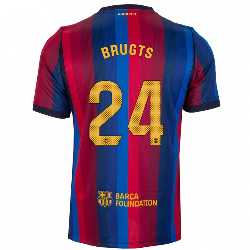 Danxen Hombre Camiseta Esmee Brugts #24 Azul Real Rojo Amarillo 1ª Equipación 2026/27 La Camisa México