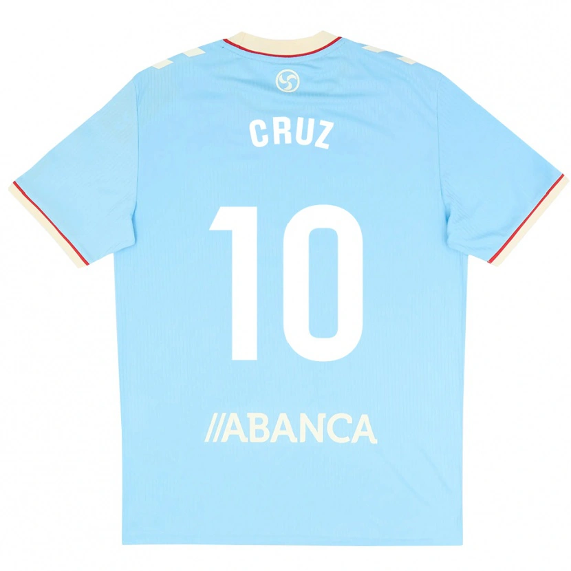 Danxen Hombre Camiseta Tati Cruz #10 Azul Cielo Blanco Rojo 1ª Equipación 2026/27 La Camisa México