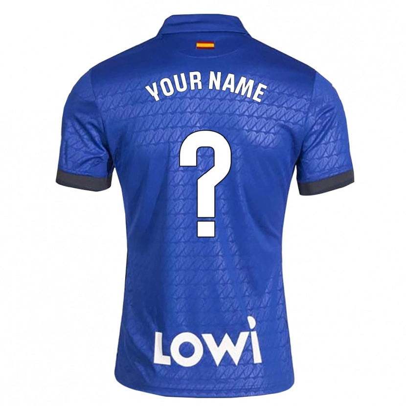 Danxen Hombre Camiseta Su Nombre #0 Azul Blanco Negro 1ª Equipación 2026/27 La Camisa México