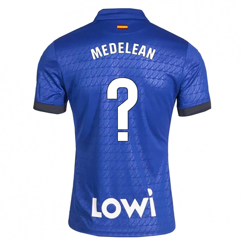 Danxen Hombre Camiseta Valentin Medelean #0 Azul Blanco Negro 1ª Equipación 2026/27 La Camisa México