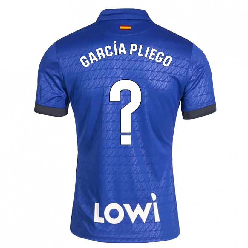 Danxen Hombre Camiseta Hugo García Pliego #0 Azul Blanco Negro 1ª Equipación 2026/27 La Camisa México