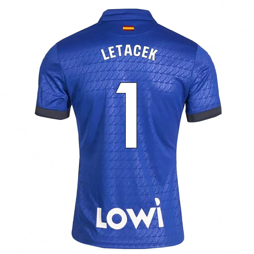 Danxen Hombre Camiseta Jiri Letacek #1 Azul Blanco Negro 1ª Equipación 2026/27 La Camisa México