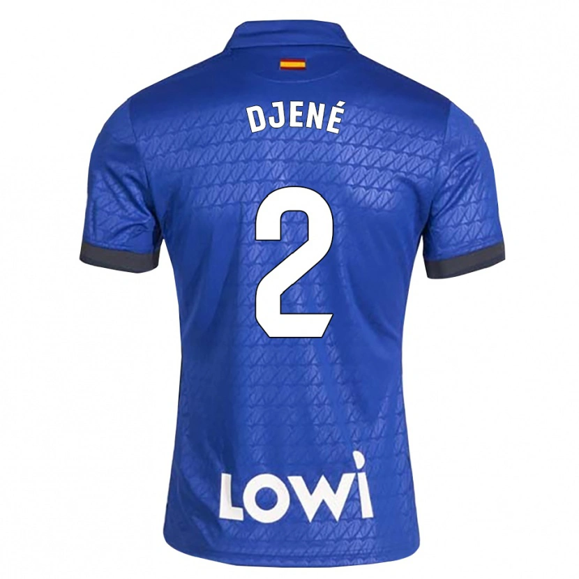 Danxen Hombre Camiseta Dakonam Djené #2 Azul Blanco Negro 1ª Equipación 2026/27 La Camisa México
