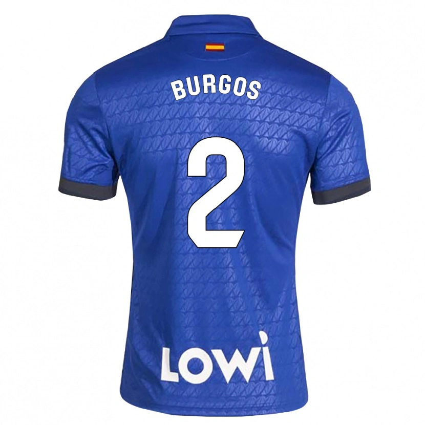 Danxen Hombre Camiseta Curro Burgos #2 Azul Blanco Negro 1ª Equipación 2026/27 La Camisa México