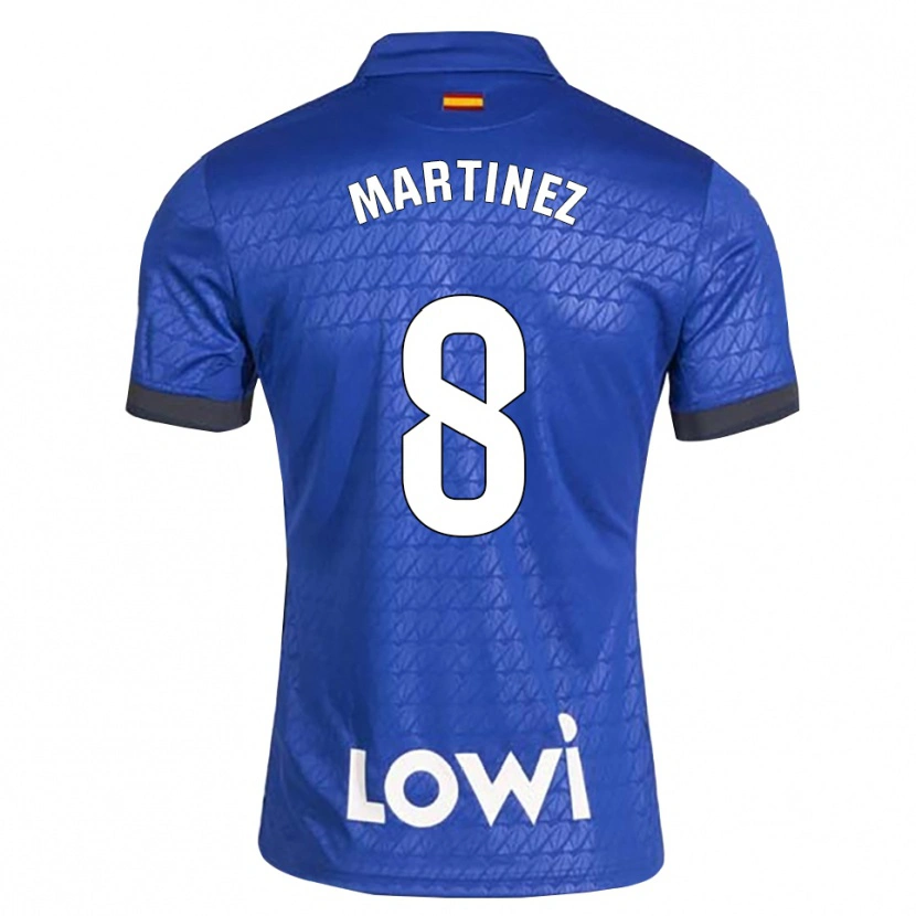 Danxen Hombre Camiseta Jesús Martínez #8 Azul Blanco Negro 1ª Equipación 2026/27 La Camisa México