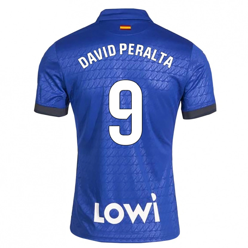 Danxen Hombre Camiseta Juan David Peralta #9 Azul Blanco Negro 1ª Equipación 2026/27 La Camisa México